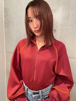 セミロング カラー ショートカットパー マ🫧kotoneのヘアスタイル