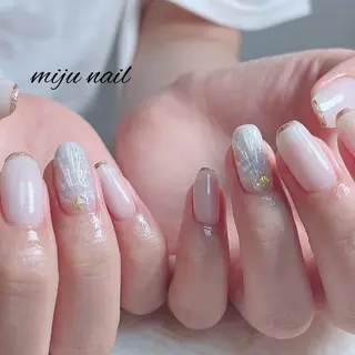 ネイル ❁miju nail 大人上品/自爪育成のネイルデザイン