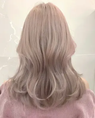 ミディアム カラー 🧸髪質改善ケアカラ ー/アイドル前髪🧸のヘアスタイル