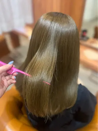 セミロング misaki/透明感 カラー/尼崎美容室のヘアスタイル