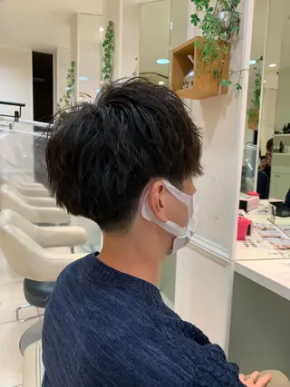 メンズ 毛流れが作れる 縮毛矯正/渡部純生のヘアスタイル