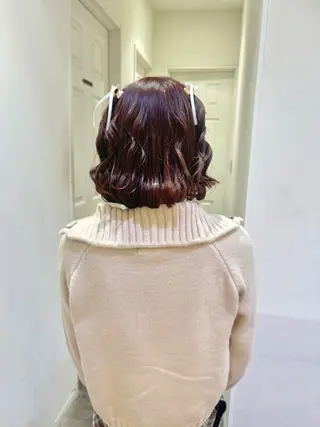 ヘアアレンジ 🇰🇷韓国レイヤー 多幸感メイク🤍のヘアスタイル