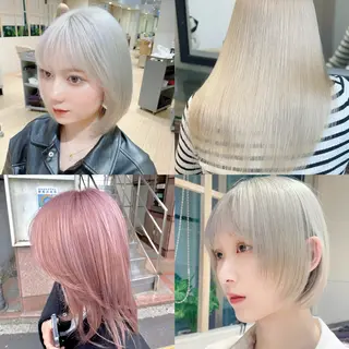 セミロング カラー 髪質改善/ブリーチ なしカラー/菊池真稔のヘアスタイル