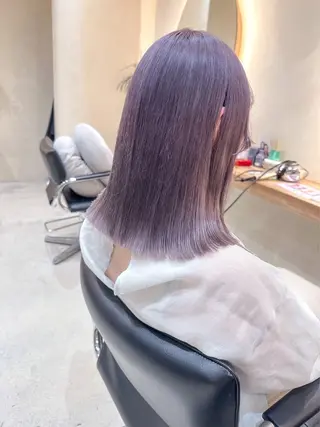 ロング カラー Hug👩🏼‍🦱 警固HIBIOのヘアスタイル