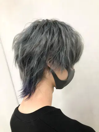 ショート カラー メンズ ハイトーン×レイヤー /遠藤将太のヘアスタイル