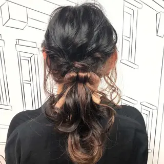 カラー ヘアアレンジ TOMOKA 艶髪/透明感カラーのヘアスタイル