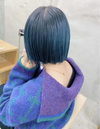 ショート カラー スパイラルパーマ 🌐hina⭐️のヘアスタイル