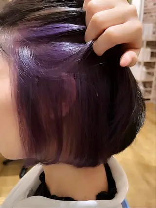 ショート カラー emma/レイヤー/ 暖色カラーのヘアスタイル