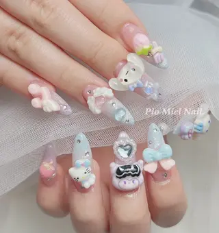 ネイル HANA 長さだしのネイルデザイン