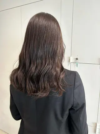 セミロング カラー 透明感カラー🫧 nanohaのヘアスタイル