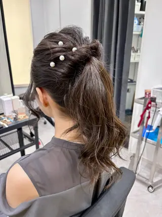 ヘアアレンジ 金沢美容室 KUSHUKAのヘアスタイル