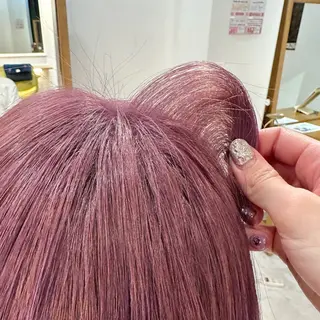 ショート カラー Rio🎀ブリーチ なし透明感♡顔周り♡のヘアスタイル