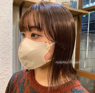 ミディアム カラー ヘアアレンジ 押切 響 のヘアスタイル