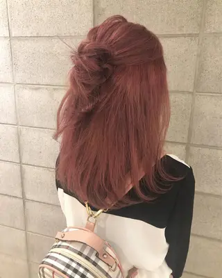 ミディアム カラー ヘアアレンジ ボブ/ミニボブ/ 立河今日子のヘアスタイル