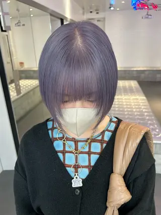 ショート 🤍垢抜け♡透明感 カラーmoeka🤍のヘアスタイル