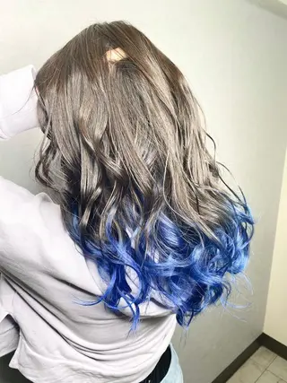 ロング カラー パーマ ヘアアレンジ メンズ キッズ ネイル マツエク・マツパ 新宿駅近♡友達とOK 🦋W -ワット -のヘアスタイル