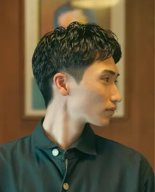 パーマ メンズ メンズ似合わせ タチカワユウキのヘアスタイル