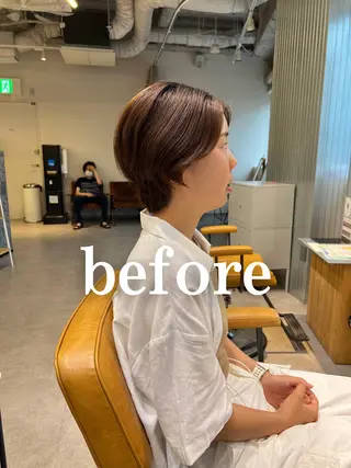 ショート 鳥越 一希のヘアスタイル