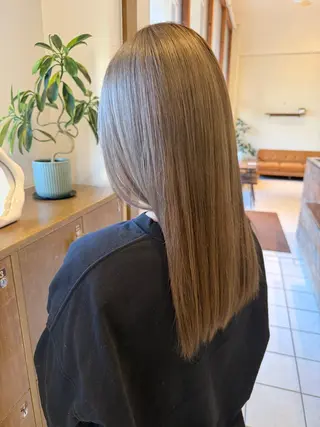 ロング カラー 片山千晴✨ツヤ髪カラ ー✨顔まわりカット✨のヘアスタイル