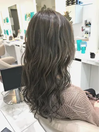 セミロング カラー 山崎俊輔/髪質改善 /バレイヤージュのヘアスタイル