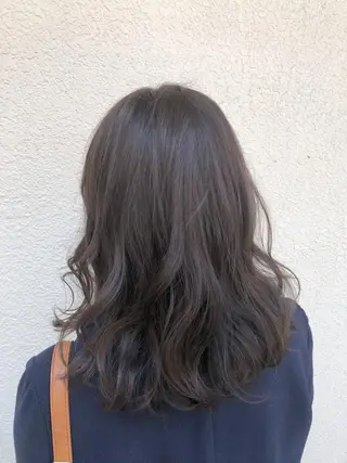 ミディアム カラー パーマ ヘアアレンジ 【白髪ぼかし 専門GBG】自由が丘のヘアスタイル