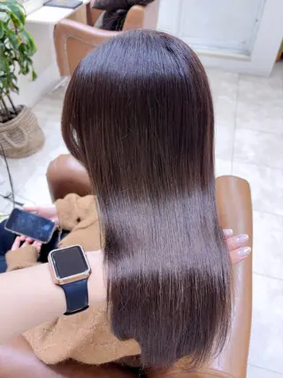 ロング カラー a-o横浜所属・村山 茉衣のヘアスタイル