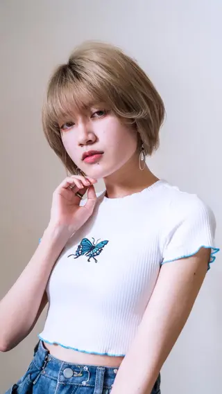 ショート カラー パーマ 北川 泰之のヘアスタイル