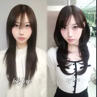 セミロング 上村 光希のヘアスタイル