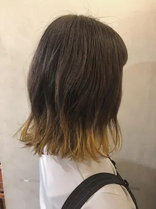 ミディアム カラー hair  salon Zöld.所属・KAIBORI ASUKAのヘアスタイル