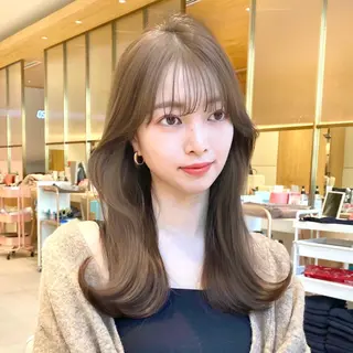 セミロング 韓国くびれレイヤー 🇰🇷はづきのヘアスタイル