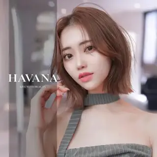 ミディアム カラー 原宿/韓国/髪質改善 /レイヤー/ボブのヘアスタイル