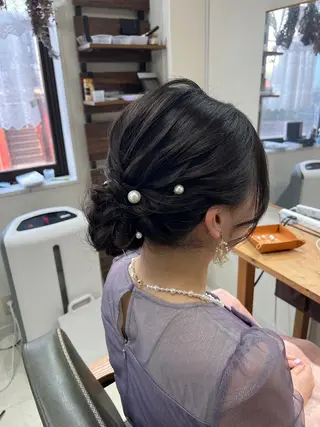 セミロング ヘアアレンジ 山室 敬義のヘアスタイル