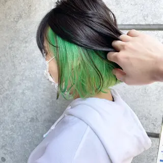 ミディアム 癖毛救済✂️ボブ /髪質改善ストレートのヘアスタイル