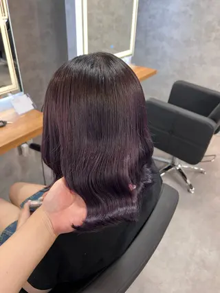 ミディアム カラー 💖札幌カラー 指名No.1💖玲奈のヘアスタイル