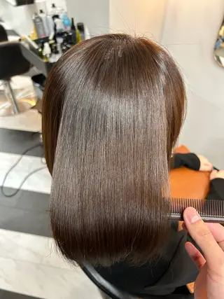 ミディアム パーマ 圧倒的髪質改善 ✂︎飯島悠介のヘアスタイル