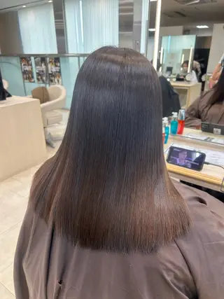 セミロング ツヤ感／似合わせ カラー🌿yuiのヘアスタイル