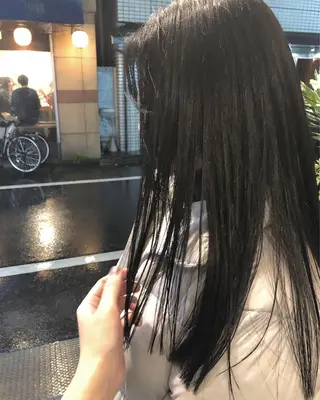 ロング カラー パーマ美容師 hanaのヘアスタイル