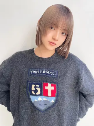 ショート カラー レイヤー特化✨️ 𝑨𝒀𝑨𝑻𝑶のヘアスタイル