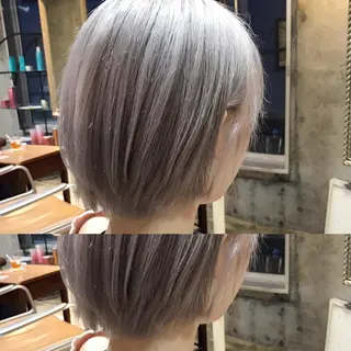 ショート カラー ヘアアレンジ メンズ サロンドミルク 原宿のヘアスタイル