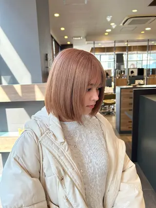 ショート 髪質改善/ハイトーン /デザイン見正 恵弥のヘアスタイル