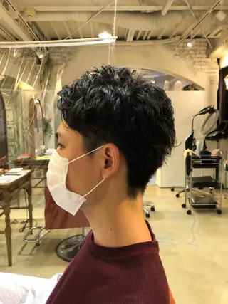 ショート パーマ メンズ レイヤー/髪質改善 /YUUKI/船橋のヘアスタイル