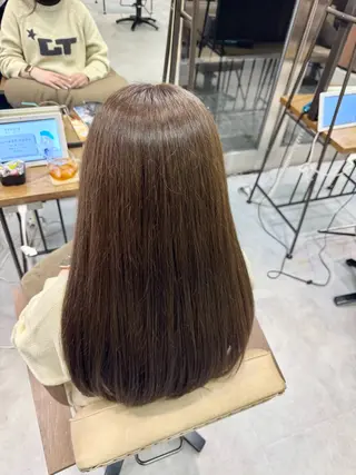ロング カラー ブリーチなしwカラー /艶カラー/oukaのヘアスタイル