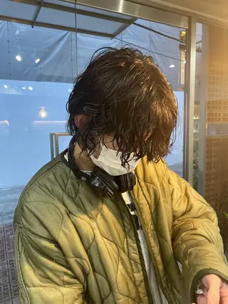 ショート カラー パーマ メンズ 吉田一輝 外国人パーマのヘアスタイル