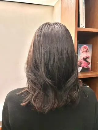 セミロング カラー 💎透明感カラー💎 bAteAu あまねのヘアスタイル