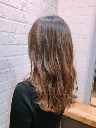 セミロング カラー メンズhair /こえびのヘアスタイル