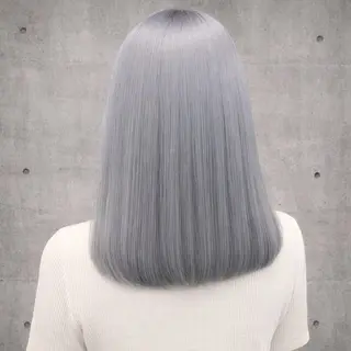 ミディアム カラー ✨ブリーチ支持No1 複雑履歴修正/舘岡のヘアスタイル