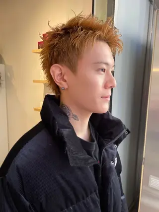 ショート カラー メンズ 藤崎百道メンズカット Zina/森井唯央のヘアスタイル