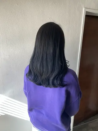 ロング カラー 暗髪とオリーブ🌿 渡辺拓人のヘアスタイル