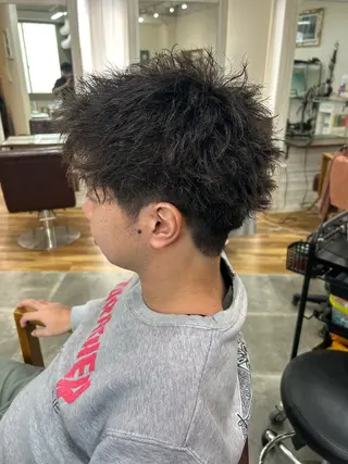 ショート パーマ メンズ メンズパーマ 髪質改善☆有馬のヘアスタイル