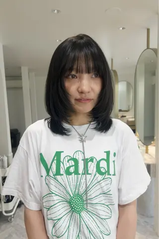 ミディアム カラー じゅわっと暖色カラー 🍊Moemiのヘアスタイル